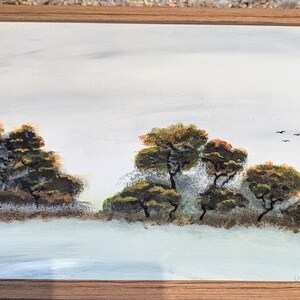 Original Framed Acrylic Painting, Trees