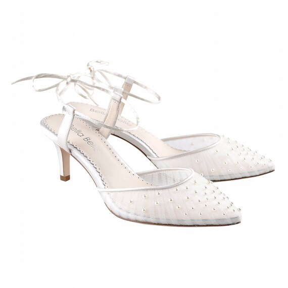 ivory kitten heel shoes