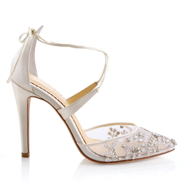 opal embellished sling back