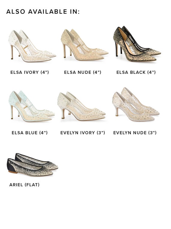 Ivory sparkly shoes hotsell