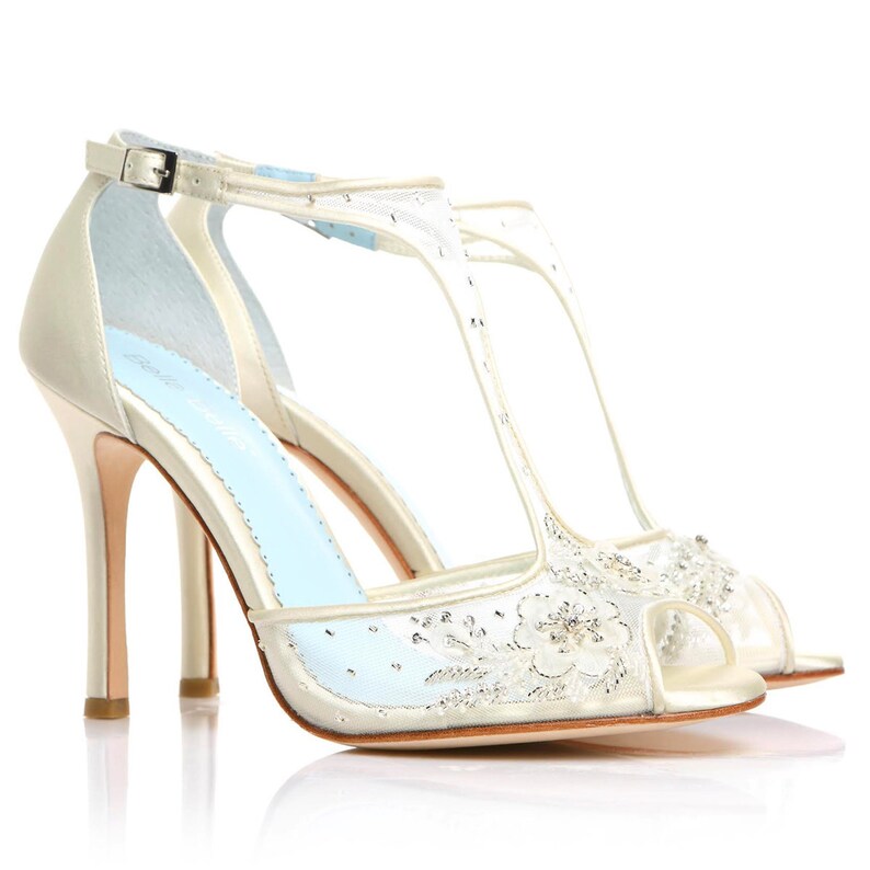 vintage t strap wedding shoes