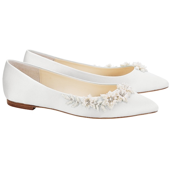 Ivory Wedding Shoes Flats Ivory Flats Etsy Canada