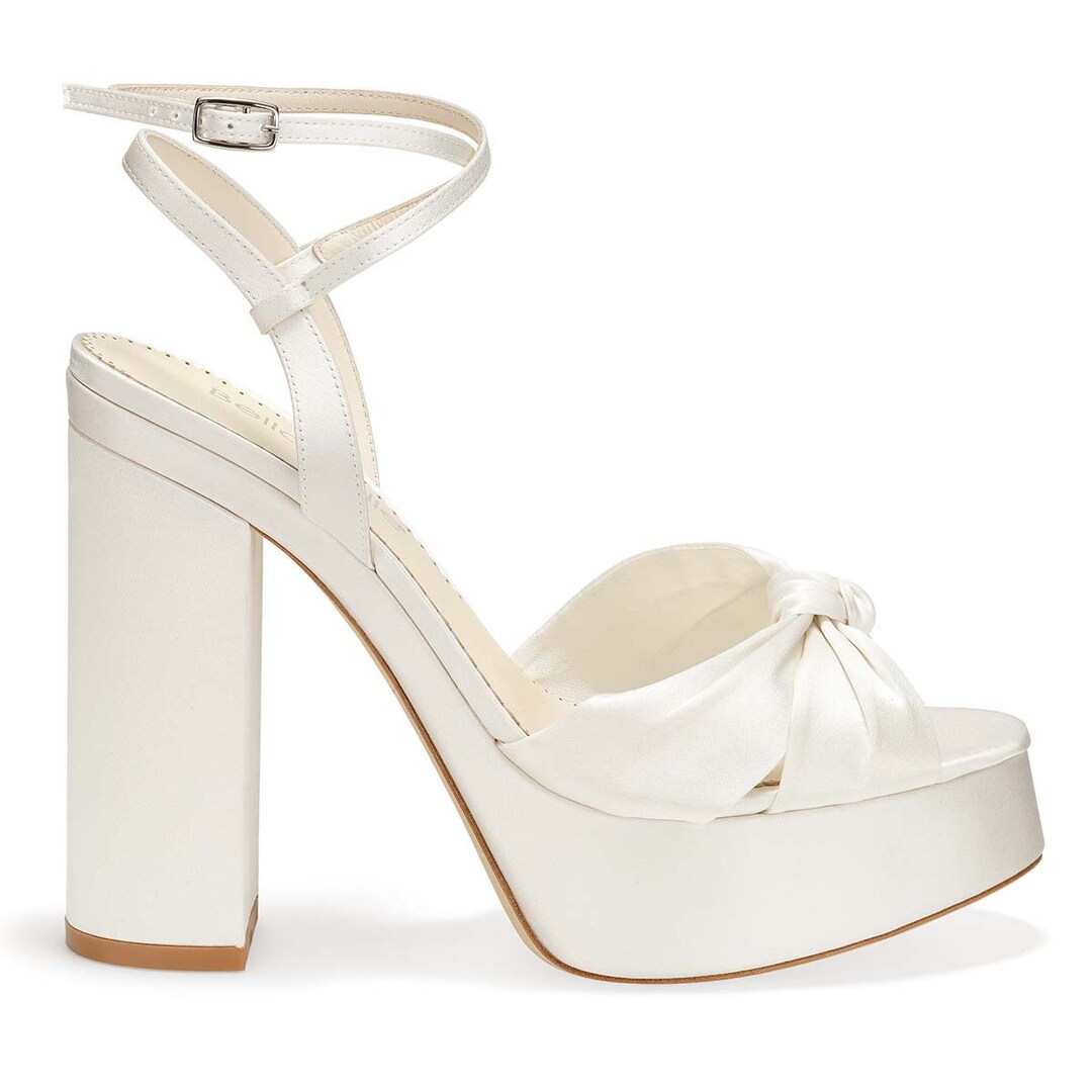 cream sandals platform