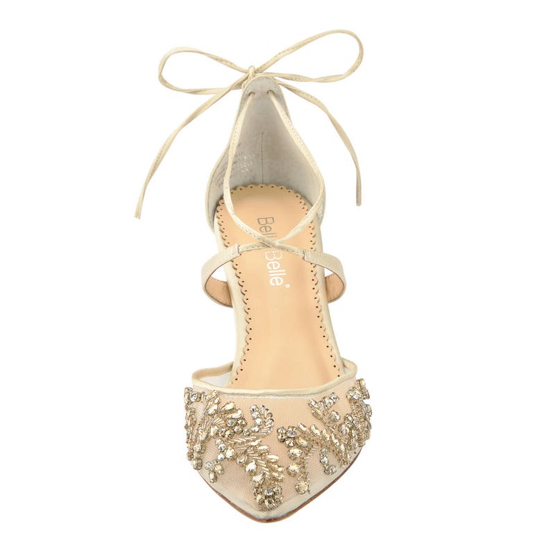 champagne gold shoes low heel