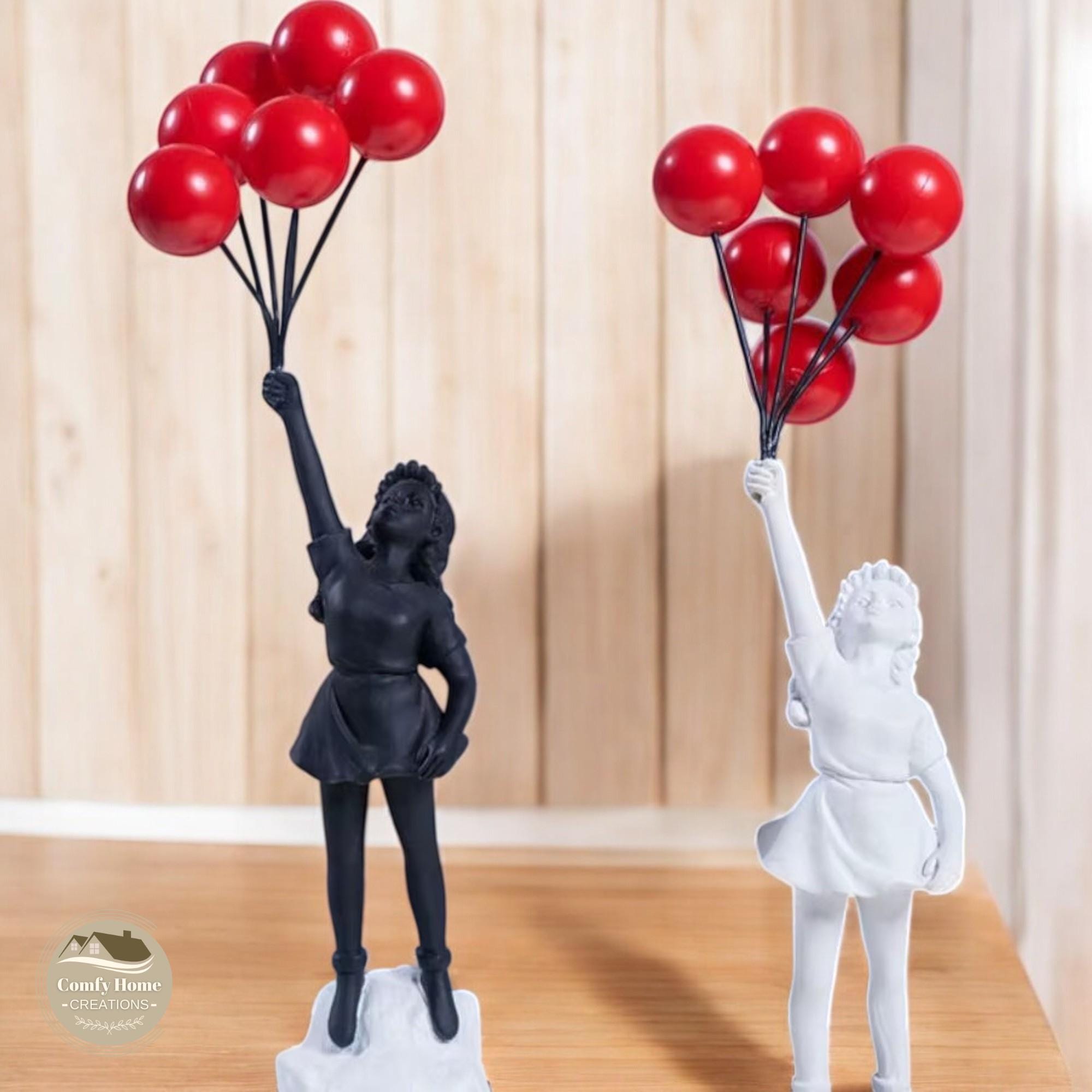 Girl with balloon figurine - Etsy 日本