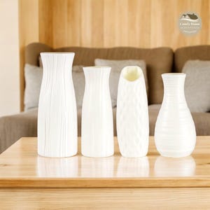 Nordic Plastic Flower Vase: Minimalist Home Decor