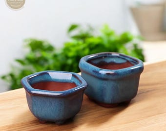 Mini Ceramic Bonsai Pot: Chinese Style Indoor Planter