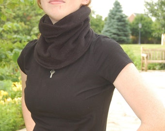 Black Neck Fleece Scarf Gaiter