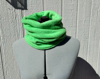 Mint Green Neck Tube Gaiter Motorcycle Bike Fleece Scarf