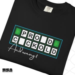 Gameshow Style Proud Cuckold T-shirt For Cuck Hubby/Boyfriend - Gift For Cuckolds image 2