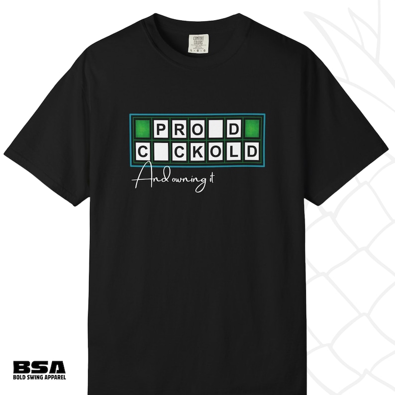 Gameshow Style Proud Cuckold T-shirt For Cuck Hubby/Boyfriend - Gift For Cuckolds image 1