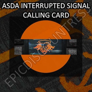 Call of Duty Black Ops 6 BO6 Esclusiva ASDA Segnale Interrotto Scheda Telefonica 2024 RARO in tutto il mondo