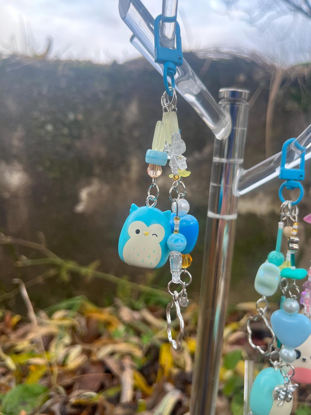 Squishmallow Custom Beaded Keychain, Charm Trinket for Backpacks, Ita ...