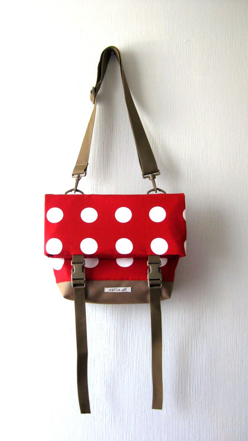 Canvas Crossbody Bag Crossbody Bags for Travel Red Foldover Etsy