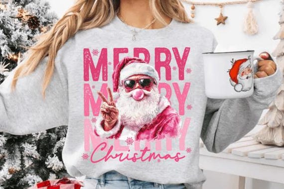 Santa Merry Christmas Sublimation