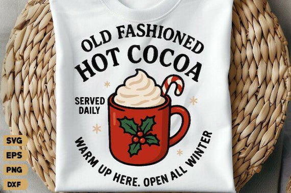 Hot Cocoa Svg, Funny Christmas Png