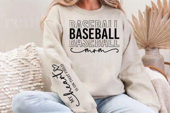 Baseball Mom Sleeve Shirt SVG PNG Design
