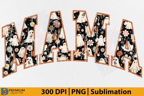 Halloween Mama PNG, Retro Fall Season