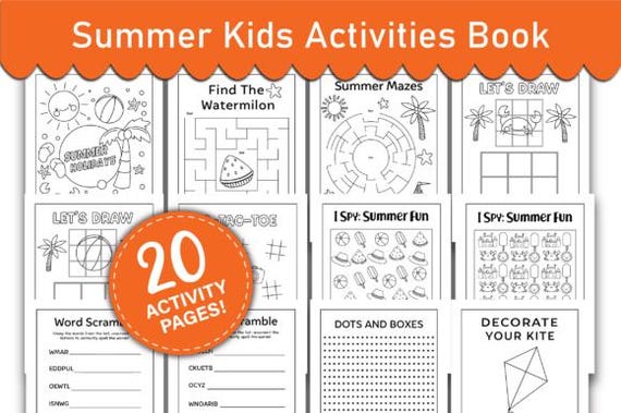 Summer Activity Book for Kids