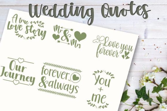 Digital files Wedding Quotes