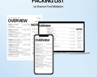 おそらく完璧なパッキングリスト .PDF テンプレート