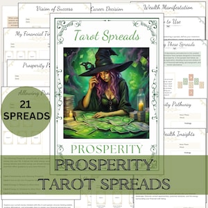 Tiradas de Tarot de la Prosperidad (Imprimibles) / Tiradas de Tarot del Dinero / Tiradas de Tarot Imprimibles / PDF / Tiradas de Tarot de la Riqueza / Descarga Digital
