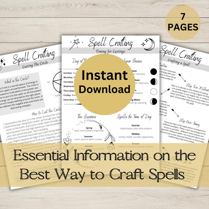 How to Create Spells Printable | Spell Crafting | Spell Printable ...