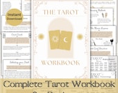The Tarot Workbook Printable | Tarot Meanings | Tarot Printable |Tarot pdf | Tarot Beginners Guide | Digital Download