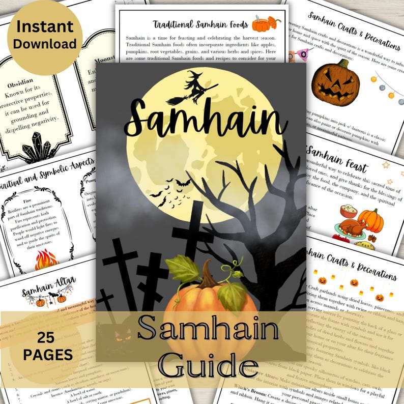 Samhain Guide Printable | Halloween | Printable | Pdf | Sabbat Work ...