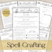 Printable tarot workbook featuring tarot meanings and exercises
