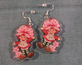 ストロベリーショートケーキ スターリングシルバーイヤリング