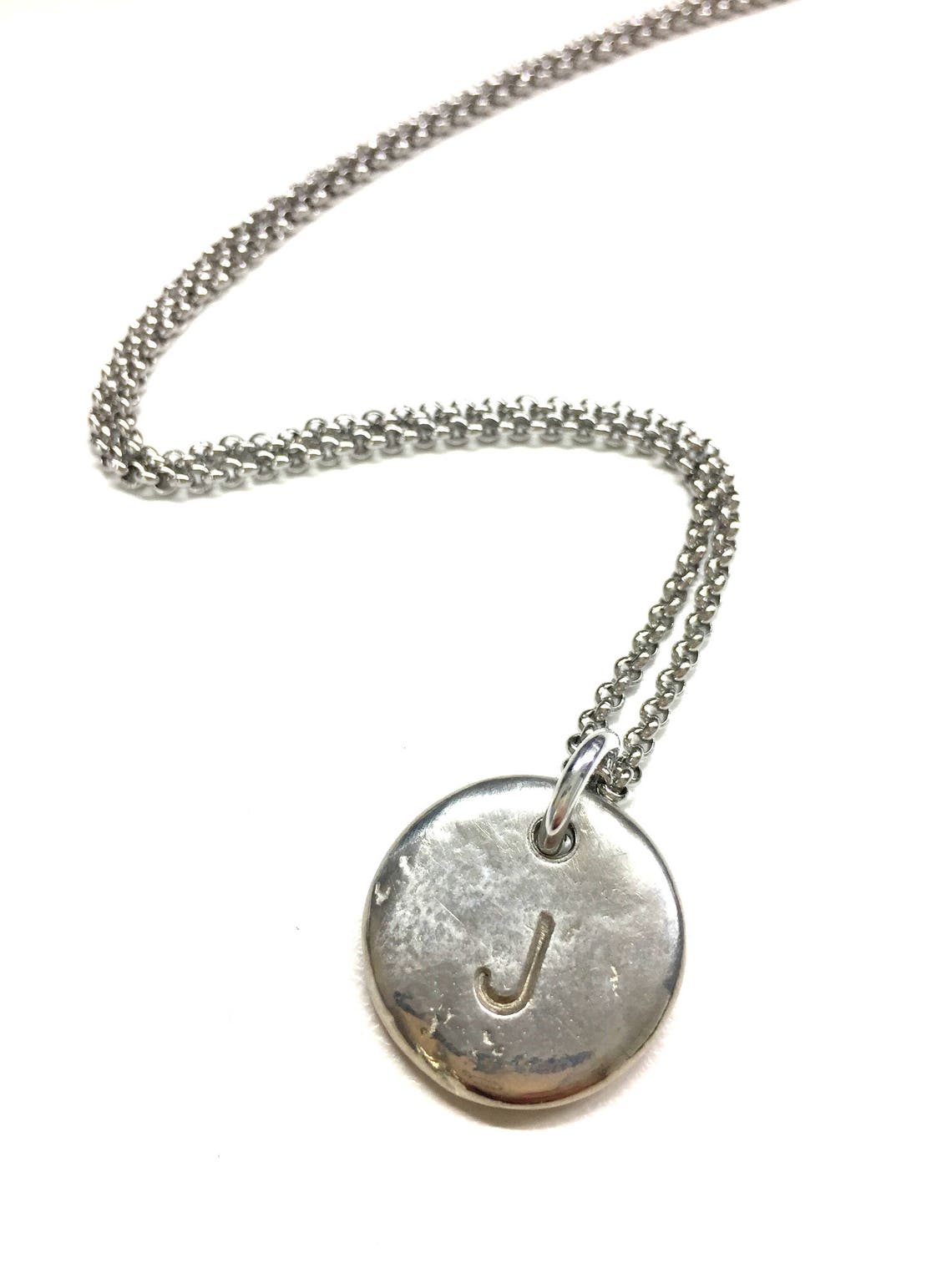 Mens Initial Necklace. Personalised Guy Necklace. Customised Etsy