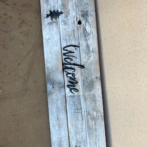 Wood sign decoration