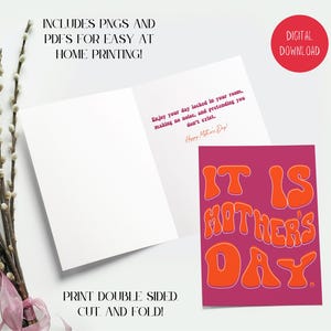 Funny Retro Mother&#39;s Day Card: Mom Humor Printable (PDF)