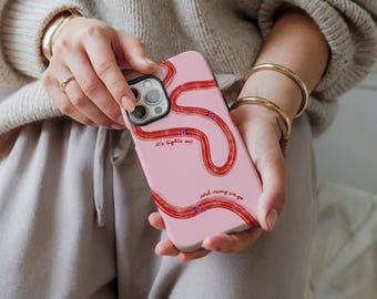 F1 Pink iPhone MagSafe Case: Red Painted Formula 1 Racing Gift