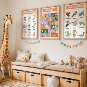 Montessori Educational Posters Set of 24: Kids Learning Prints, Playroom Wall Art (Digital Download) image 2
