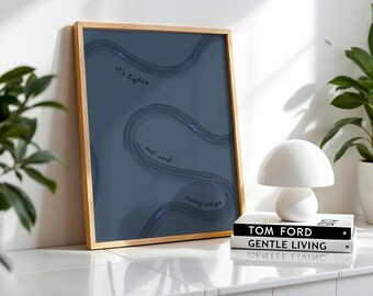 Blue Monochrome F1 Poster: Minimalist Retro Racing Art (Digital Print)