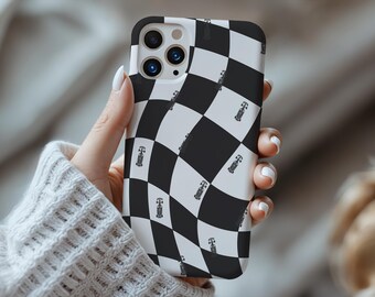 F1 Checkered MagSafe iPhone Case, Racing Fan Gift