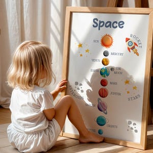 Montessori Educational Posters Set of 24: Kids Learning Prints, Playroom Wall Art (Digital Download) image 3