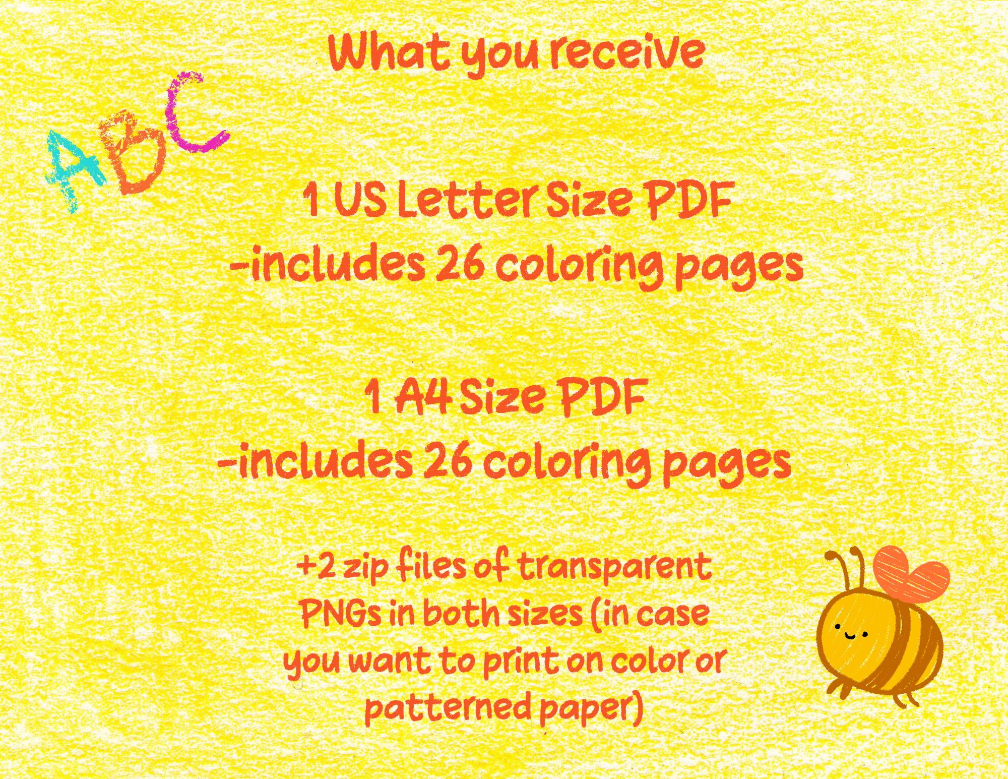 Printable ABC Animal Coloring Pages: Preschool Classroom Worksheet (PDF