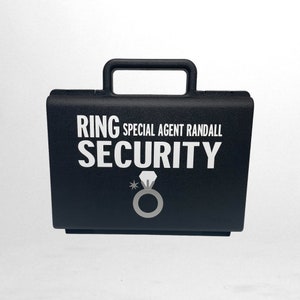 Ring Security Case Ring Bearer Briefcase for Wedding Ring image 5