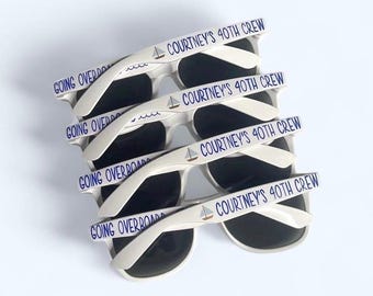 40th Birthday Squad, Birthday Sunglasses, 50th Bday, Personalized, Birthday Favors, Birthday Trip, 39 plus, Birthday Cruise, Bday Milestone