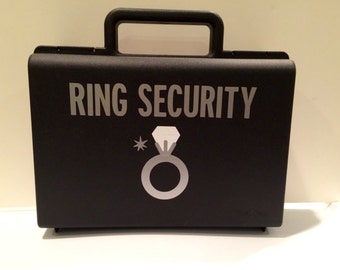 Ring Security Briefcase, Ring Bearer Briefcase, Ring Security Case, Ring Security Box, Ringbearer Gift, Ring Bearer Pillow Alternative