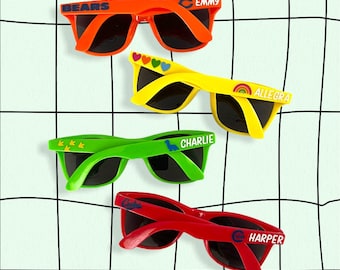 Child Size Sunglasses • Kids Sunglasses • Family Vacation • Rainbow Birthday • Kids Party Favor • Kids Custom Sunglasses • Stocking Stuffer