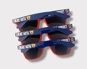 40th Birthday Squad, Birthday Sunglasses, 50th Bday, Personalized, Birthday Favors, Birthday Trip, 39 plus, Birthday Milestone