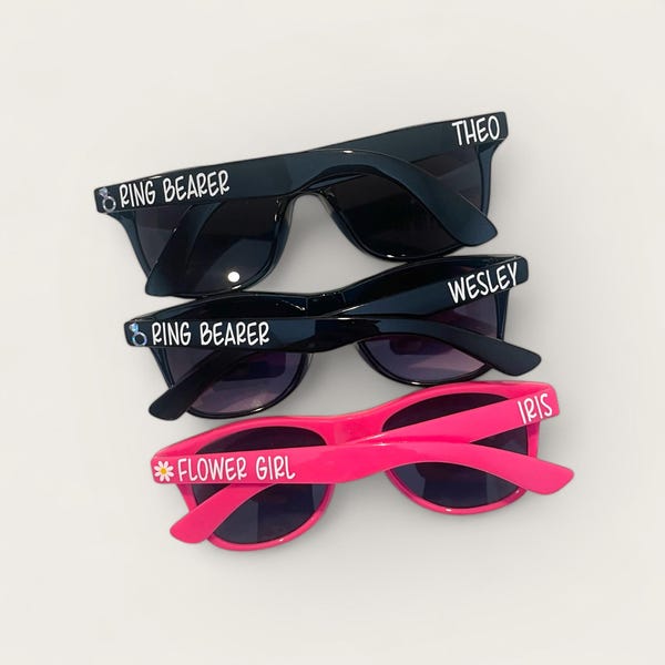 Ring Bearer Gift - Flower Girl Gift - Ring Bearer or Flower Girl Sunglasses - Child Size Sunglasses - Kid’s Sunglasses
