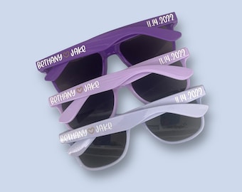 Bachelorette Sunglasses, Wedding Favors, Bridal Party Favors, Bachelorette Gift, Personalized Sunglasses, Bridesmaid Gift, Groomsman Gift