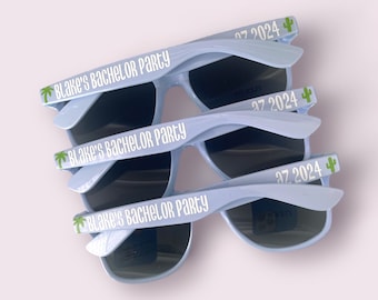 Custom Party Sunglasses • Bachelorette, Wedding, or Girls Trip Favors
