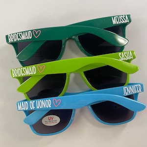 Personalisierte Sonnenbrille, Bachelorette Party Sonnenbrille, benutzerdefinierte Sonnenbrille, Hochzeitssonnenbrille, Bach Bash, Bachelorette Geschenk
