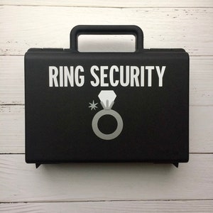 Ring Security Briefcase, Ring Bearer Briefcase, Ring Security Case, Ring Security Box, Ringbearer Gift, Ring Bearer Pillow Alternative